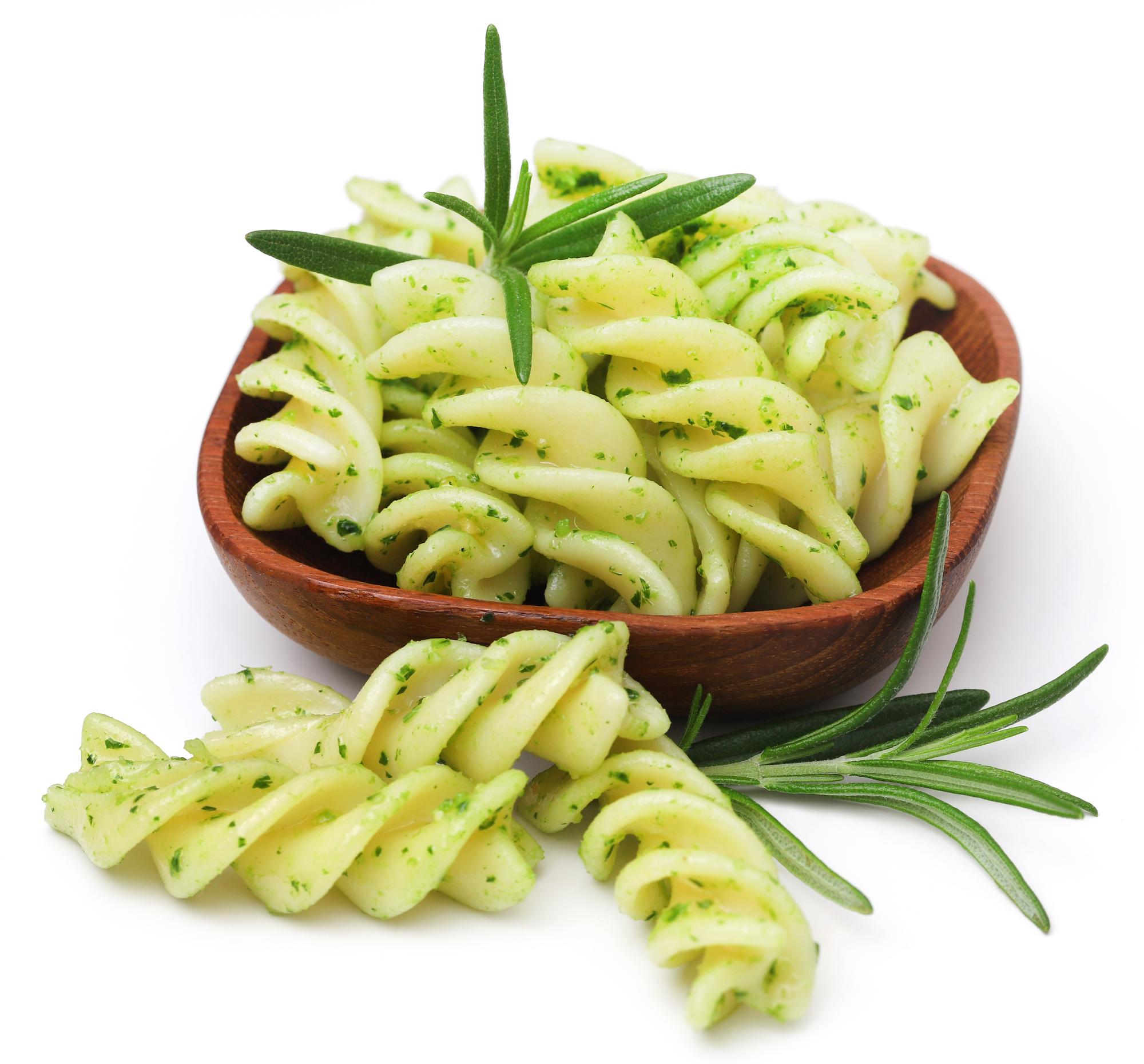Handmade pasta tossed in herb butter